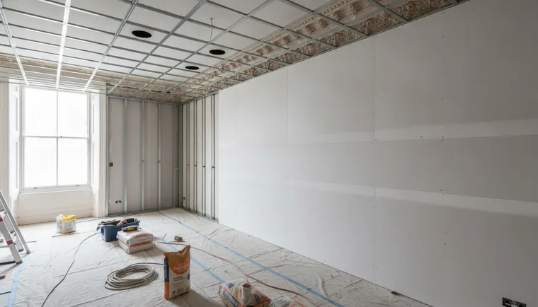 Doublage acoustique et faux plafond d'un appartement du quartier impérial, Metz