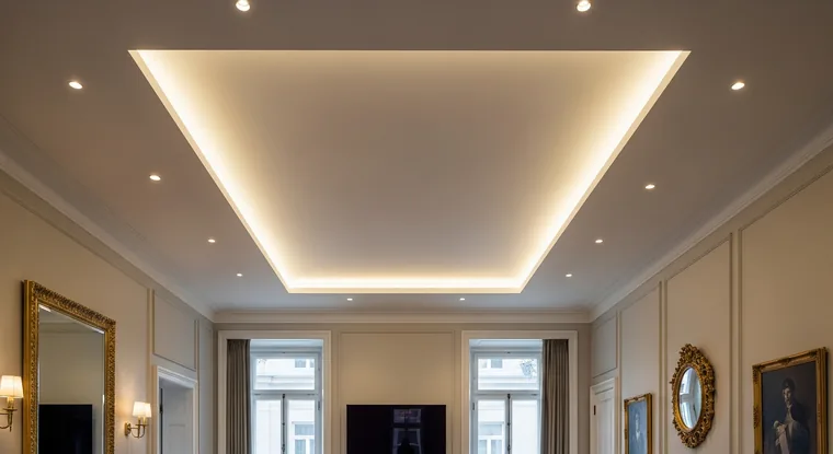 Faux plafond et doublage d'un appartement de caractère, centre-ville, Lunéville, centre-ville
